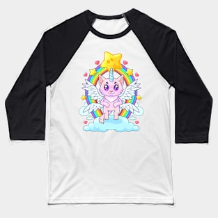 cute cat unicorn Baseball T-Shirt